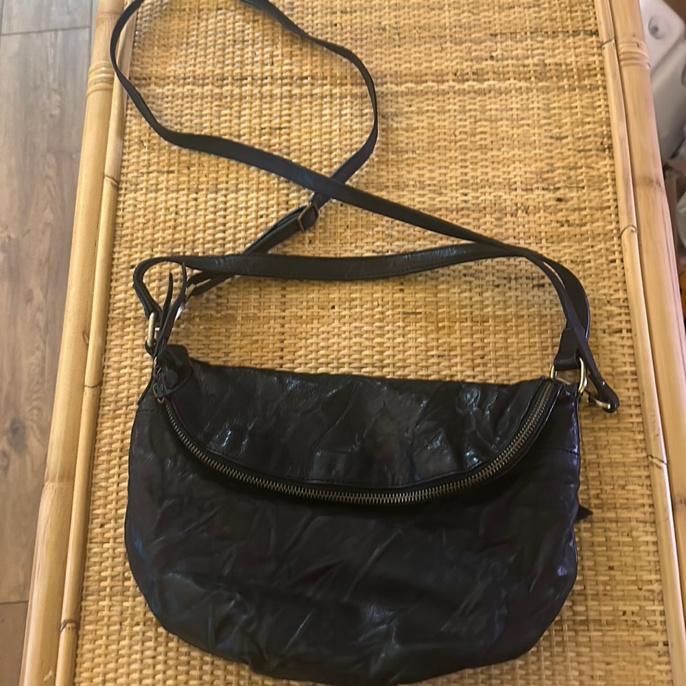 Garnet Hill Leather Handbag Crossbody